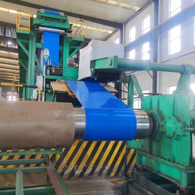 Thép cuộn mạ kẽm sơn sẵn 1250 mm Tấm kim loại lợp mạ kẽm PPGI